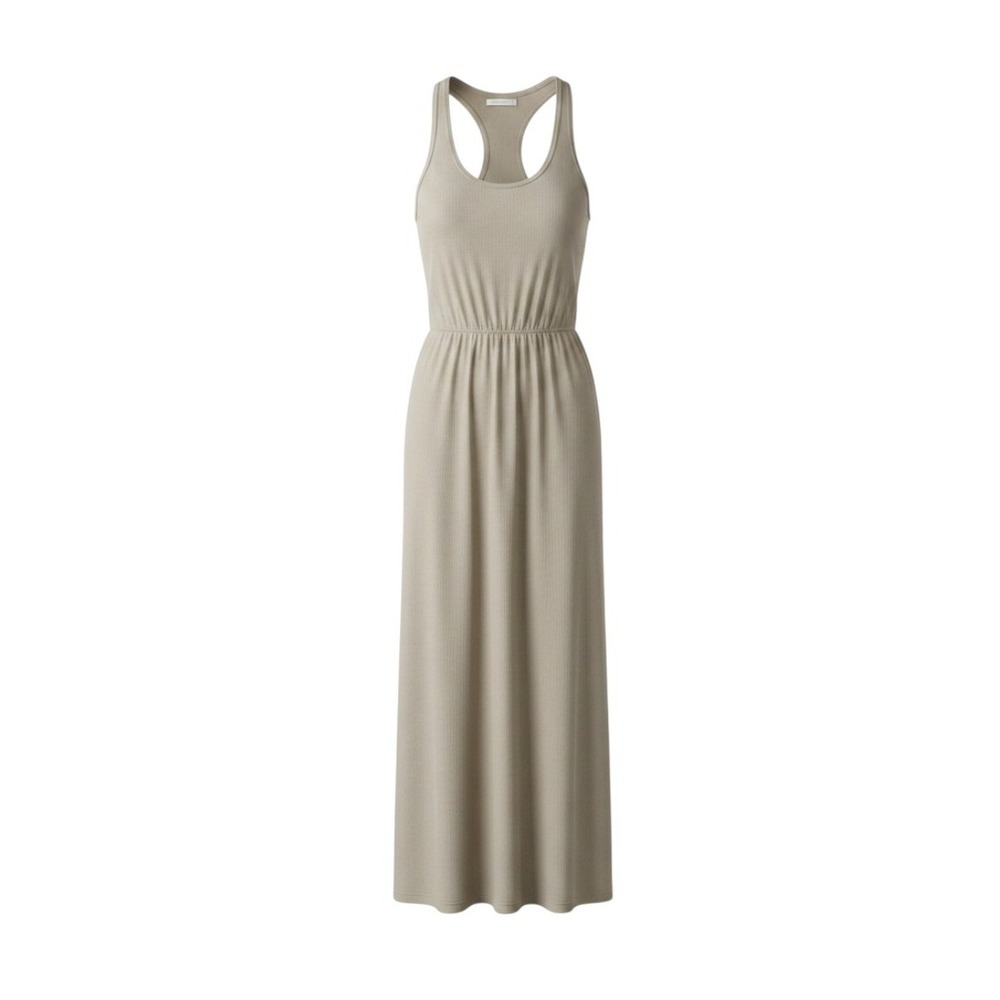 Standard James Perse Racerback Dress in Toast Cotton Maxi Dress Size 3 Large